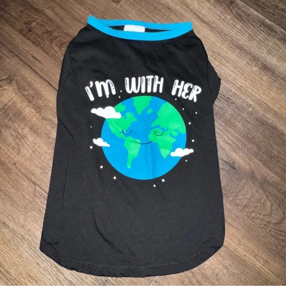 Wag-a-tude Pet “I’m with her” t-shirt